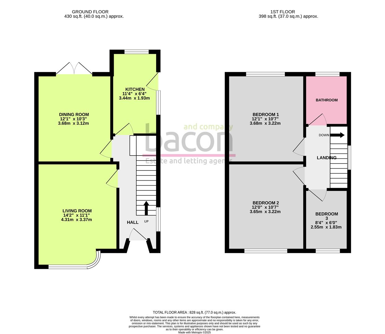 Floor Plan | House - Semi-Detached | Monks Avenue, Lancing, BN15 | For Sale